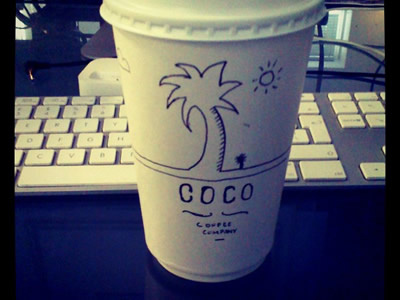 COCO coffee doodle