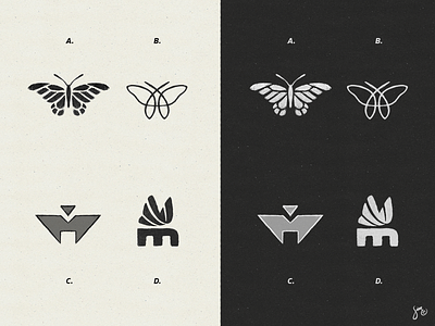 Butterfly | Style Exploration butterfly exploration icon linework logo logo design monarch mono segments sketch solid style