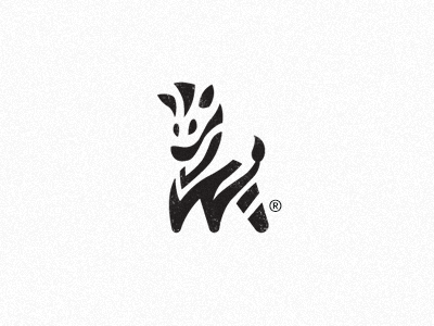 Zebra /Brandmark #3 agile black cute icon logo m mark rounded soft symbol white zebra