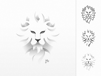 © leo | All Modes experiment head icon leo light lion logo mark paper powerful shadow white