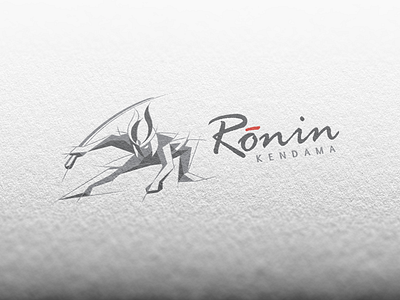 Ronin Kendama | Logo Design branding icon kendama logo mockup ninja product ronin samurai sketchy sword toy