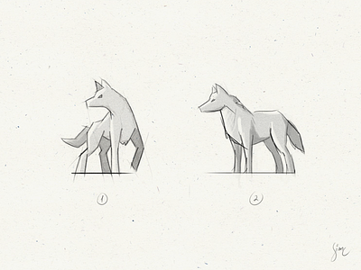 Wolf | WIP draw logo lupine nature paper proposal sample sketch wolf work in progress