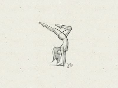 Dancer | Sketch clothing curve dancer female figure gymnastics line logo paper sketch wip yoga