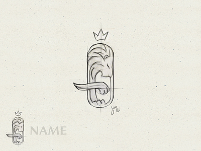 Lion | Sketch linework lion logo logodesign royal sketch