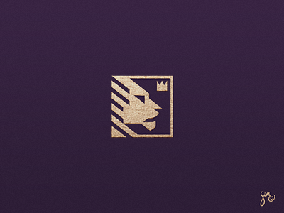 Lion | Mark Design animal constructive for sale gold icon lion logo mark minimal negative space royal simplistic