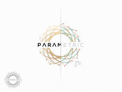 Parametric | Logo Design bezier curves geometry golden grid system logo outsidethebox parametric round simple structure