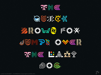 LOGO Alphabet | #1 abc alphabet collection font fox icon lazy dog letters logo mark symbol typography
