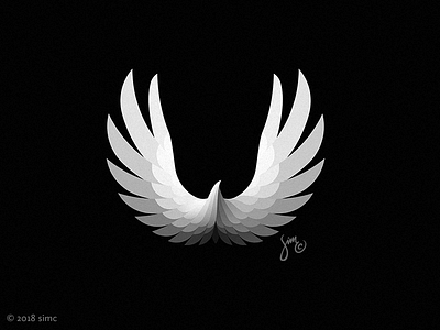 Eagle #4 | Concept Logo bird black and white complex eagle flight hope light logo logo design majestic mark rising