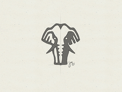 Elephant | Sketch apparel brand clothing elephant icon logo logo design mark negative space symbol