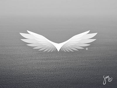 Eagle #5 | Logo Design bird concept eagle flight float light logo logo design majestic mark white