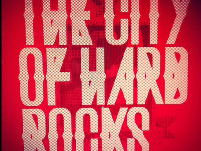 The City Of Hard Rocks - T-shirt Design