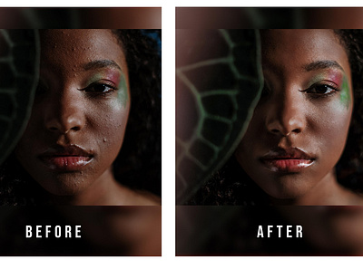 High end skin retouching beauty retouch editing photoshop potrait skin retouching