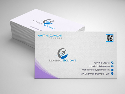 Corporate Professional Business Card Blue agency awesome blue branding business businesscard card corporate design wow