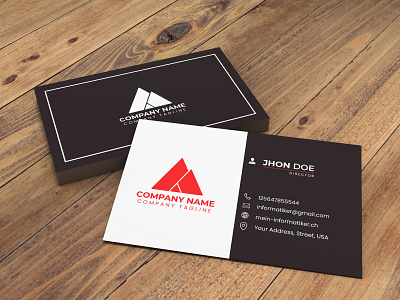 Company Business Card agency awesome blue branding business businesscard corporate design illustration logo wow