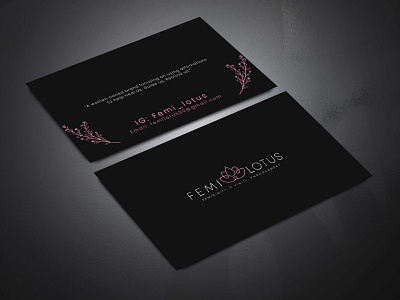 Femi lotus Business card design