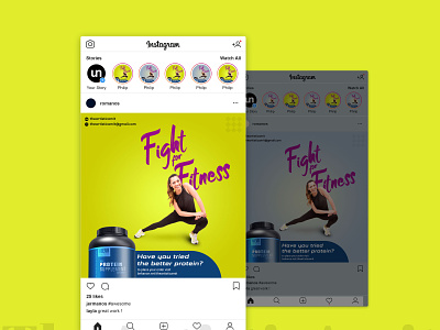 Fitness Business Social Media Deisgn ad post design awesome blue branding business deisgn design facebook post fitness graphic deisgn gym instagram post sky color social media social post design wow yellow