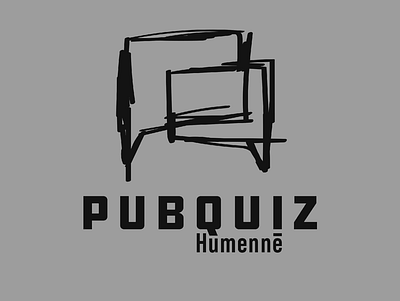 PUBQUIZ logo branding flat illustration logo vector