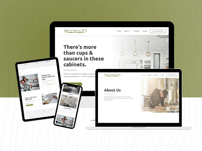 Wildwood Cabinets website visual design website design