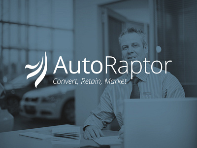 AutoRaptor Logo Design blue logo simple design tech logo