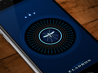 Repulse android black blue interface ios mosquito repellent repulse ui ux