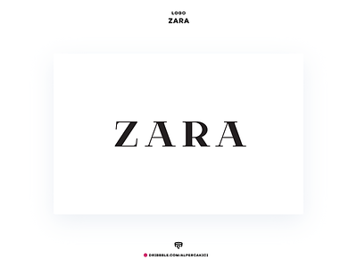 Zara black and white brand branding concept fashion logo luxury mark medium minimal redesign wordmark zara
