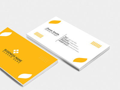 Business card business card corporate business card corporate identity creative design flyer graphic green landscape logo magagine modern modern design official print ready professional simple yellow business card