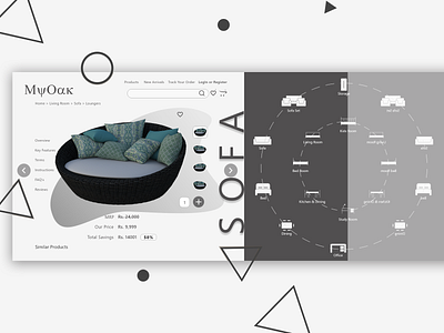 ECommerce Furniture Selling Platform Web Design