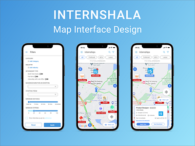 Internshala   Map Interface Design MockUp