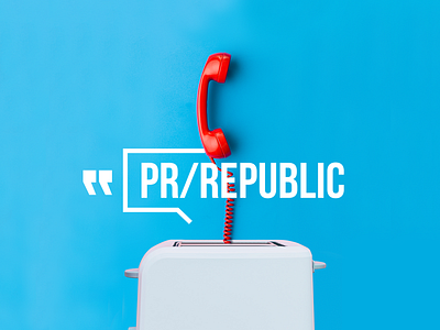 PR republic agency brand brand identity branding collage color creative design digital logo pr stuffstudio typography visual