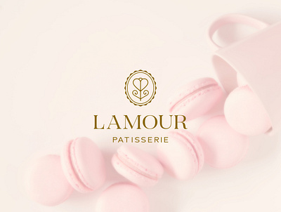 L'amour Patisserie brand design confectionery design logo candy logo confectionery logo design branding logo patisserie logotype pastry shop sweet logo