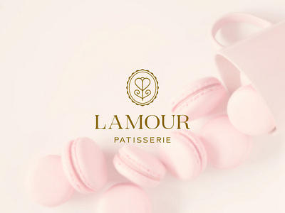 L'amour Patisserie brand design confectionery design logo candy logo confectionery logo design branding logo patisserie logotype pastry shop sweet logo