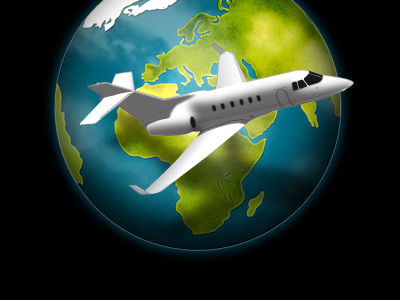 Travel airplane hawker 900 illustrator photoshop