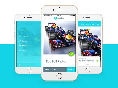 codelight App app code developer portfolio racing redbull