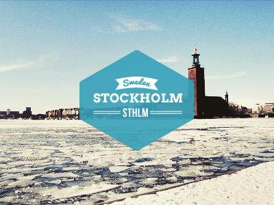 Stockholm city place on earth retro stockholm typography vintage
