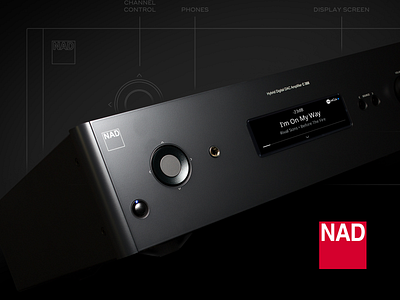 NAD C368 UX/UI Classic Line amplifier audio audio app audio book audiophile classic interface music nad old tech