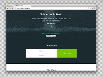 Ich kann Fussball colors developement football nike soccer webdesign wordpress