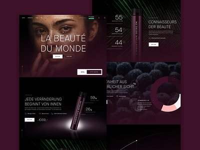 Christian Berlin - Homepage assets beauty beauty product beauty salon berlin berry cosmetics face germany green hamburg landingpage numbers onepagesite photoshop plants product statistics webdesign website