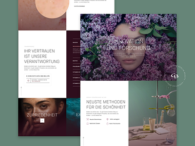 Christian Berlin - Interactive Landingpages abstract beauty berlin cosmetics german germany hamburg iconography landing page landingpage onepagesite photography photoshop sketch webdesign website