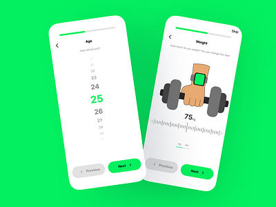 Select Age and Weight dashboard design logo product design ui web application weight workout workout illustration workout ui