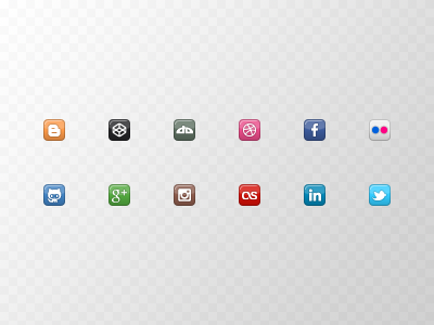 Coder's Block Mini Social Icons