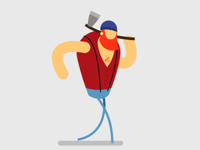 Walking lumberjack