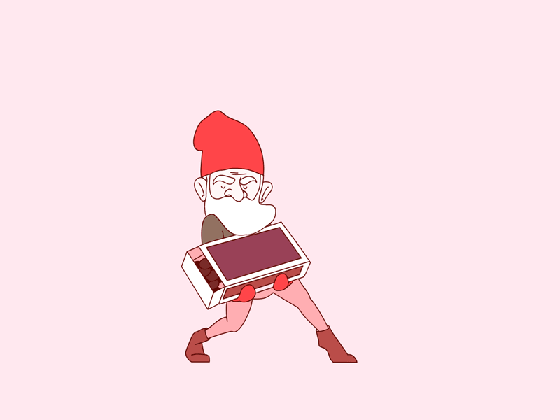 Merry Christmas animatecc animation christmas elf flash frame by frame gnome matchbox santa santas helper walkcycle xmas