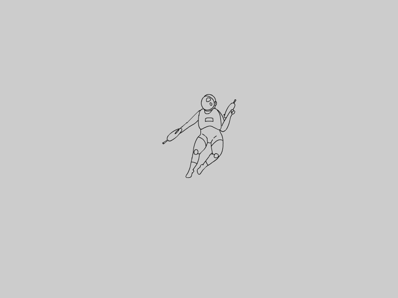 Astronaut lines animate cc astronaut flash flying frame by frame gun pilot shooting space