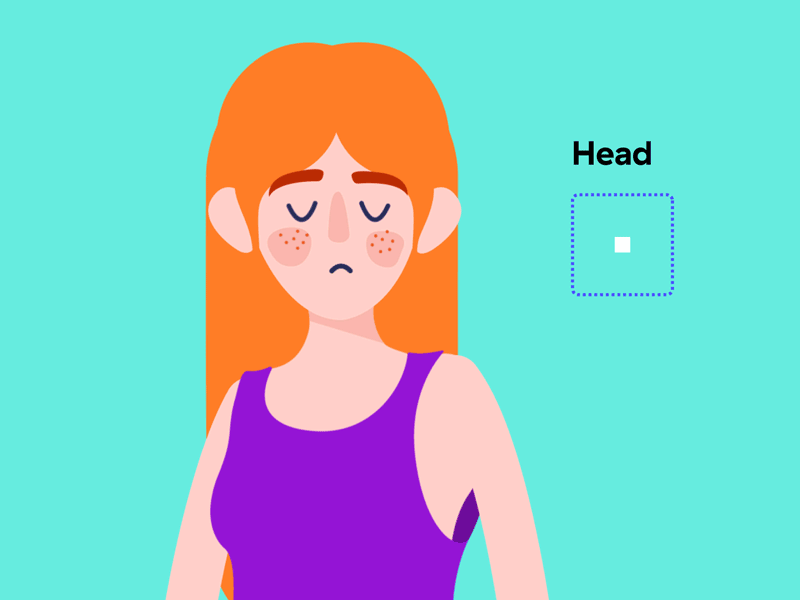 Face rigg animation cute face freckles girl grumpy head illustration joysticks n sliders joysticksnsliders readhead rigg