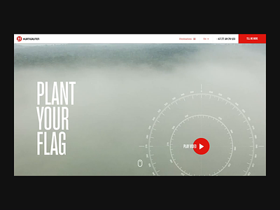 Plant your flag - Landing page ae after effects animation campaign design hurtigruten landing page norway ship ui ux web web design website