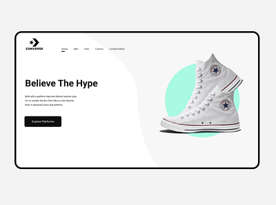 Converse redesign 3d animation app branding converse dashboard design graphic design icon illustration logo motion graphics nike redesign sneakers sports ui vector web app webapp