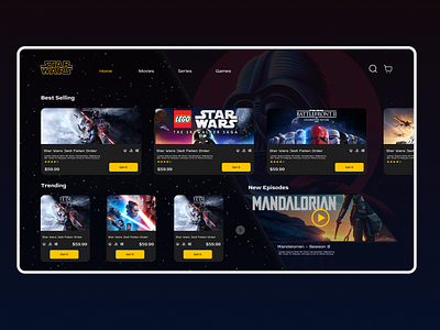 Starwars - landing page