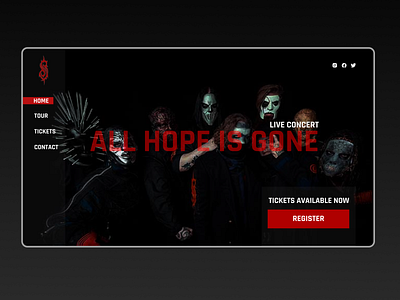 Slipknot - landing page