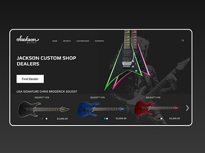 Jackson Guitars - Redesign