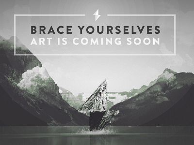 Art is coming soon. debut digital portfolio webdesign